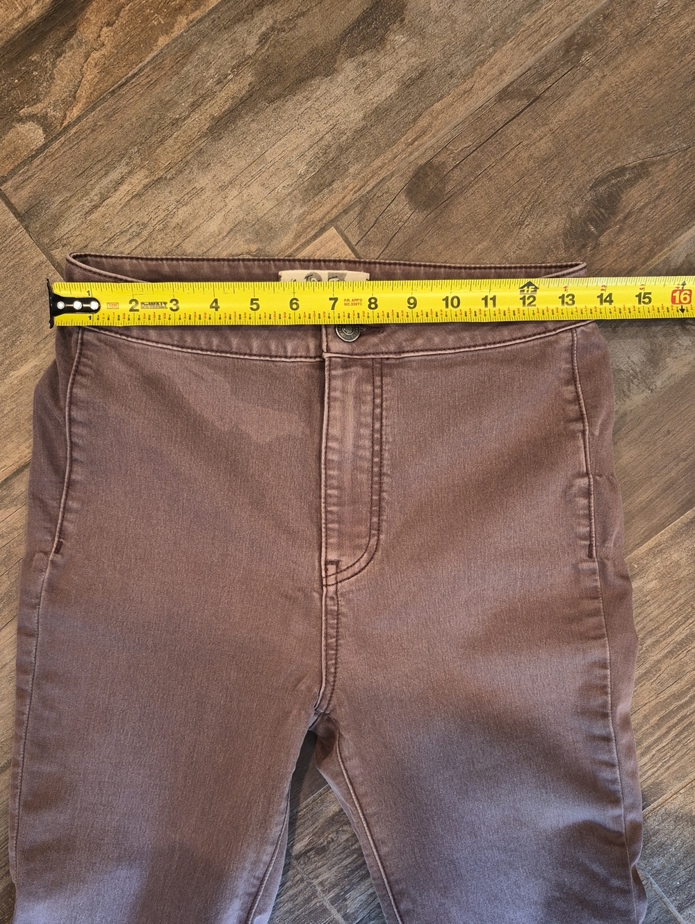 We the Free Grayish Purple High Rise Bell Bottom Flared Jeans, Size 27 - Picture 11 of 13